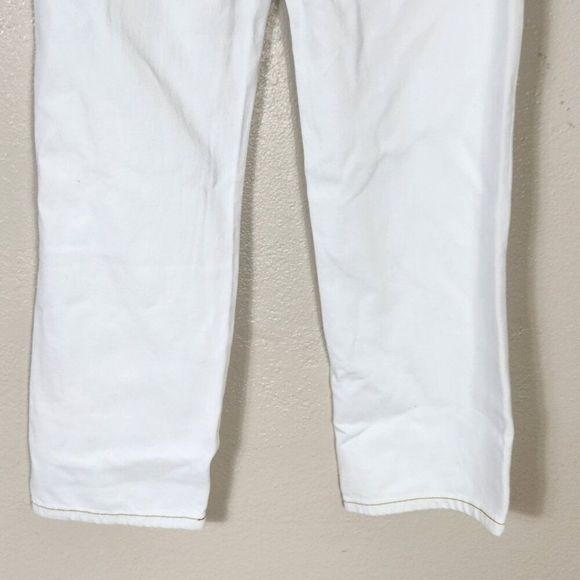 NWT Sandrine Rose X Free People White Straight Leg Jeans Size 24 - Picture 8 of 16